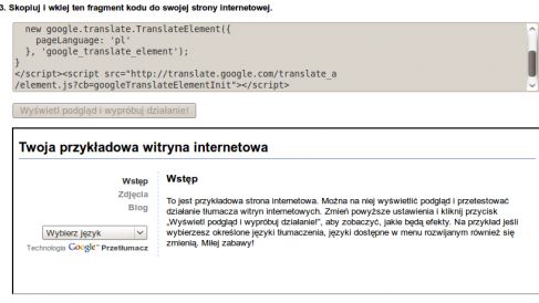 Google przetłumaczy Twoją stronę internetową 1