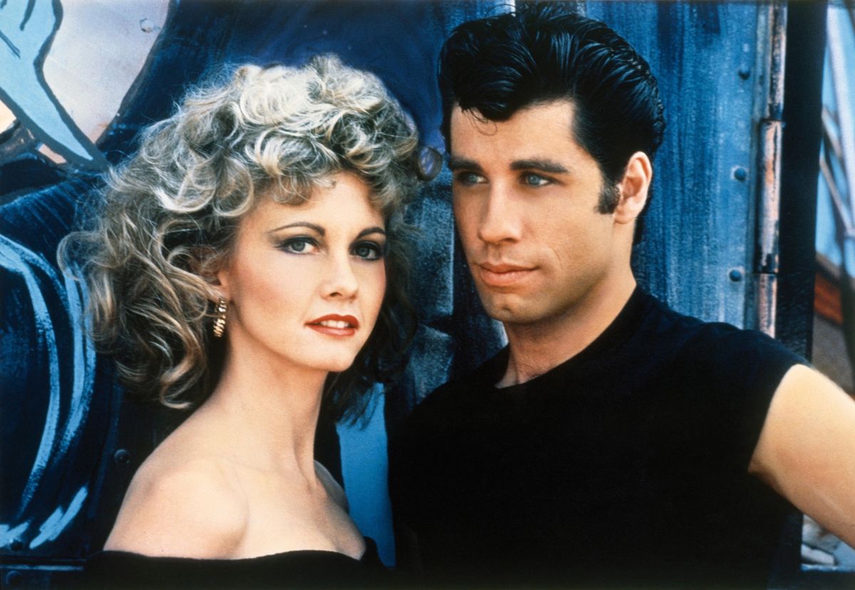 Olivia Newton-John i John Travolta w "Grease" (1978)