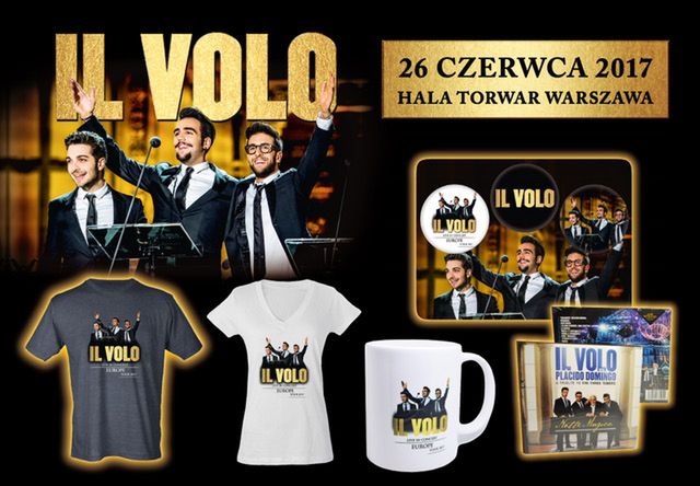 Gadżety od Il Volo w atrakcyjnych cenach do kupienia przed koncertem