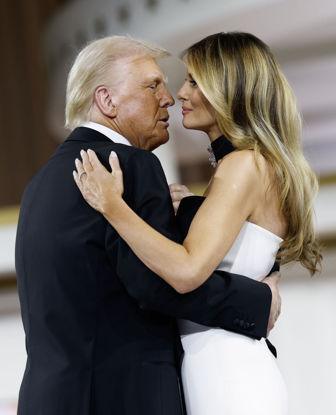 Trumpowie na balu inauguracyjnym w Waszyngtonie