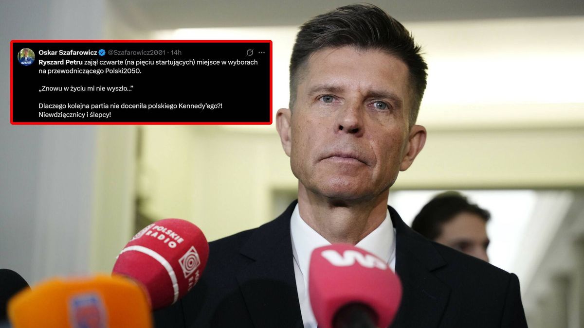 Ryszard Petru / wpis Oskara Szafarowicza na X-ie