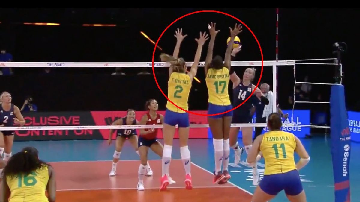 Zdjęcie okładkowe artykułu: Twitter / Volleyball World  / Mecz USA - Brazylia w Lidze Narodów