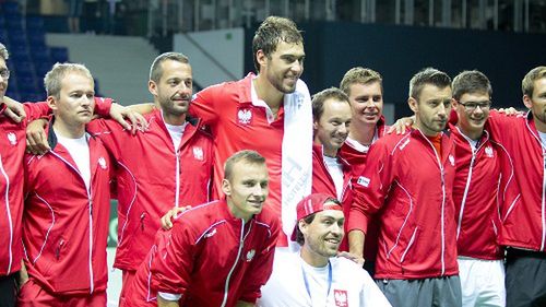 Zdjęcie okładkowe artykułu: Na zdjęciu: polscy tenisiści