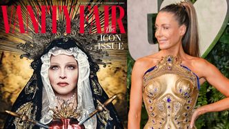 Madonna na okładce "Vanity Fair" w gorsecie POLSKIEJ projektantki! Tej samej, która jest autorką... "zbroi" Rozenek (FOTO)