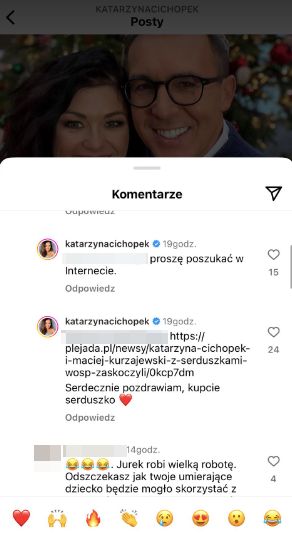 Katarzyna Cichopek reaguje na uszczypliwą uwagę
