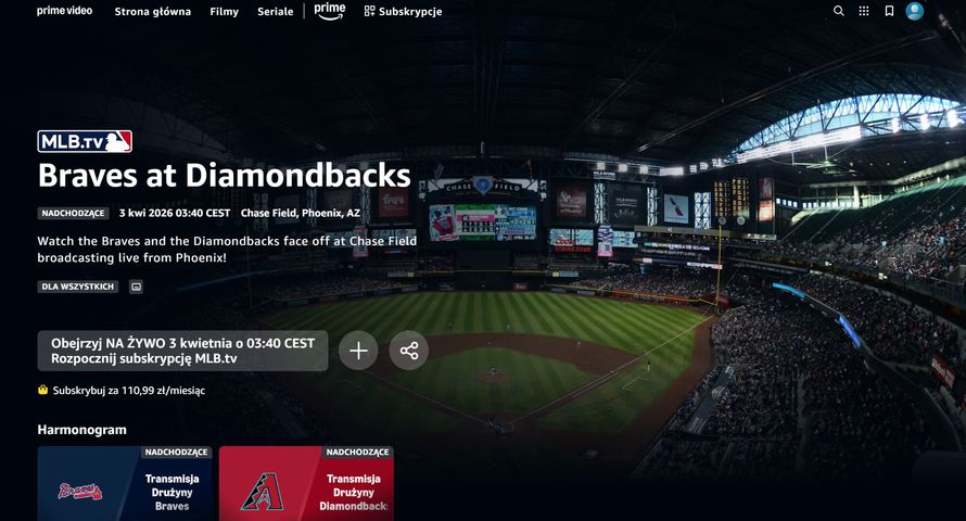 Prime Video od Amazona z nową subskrypcją sportową w Polsce