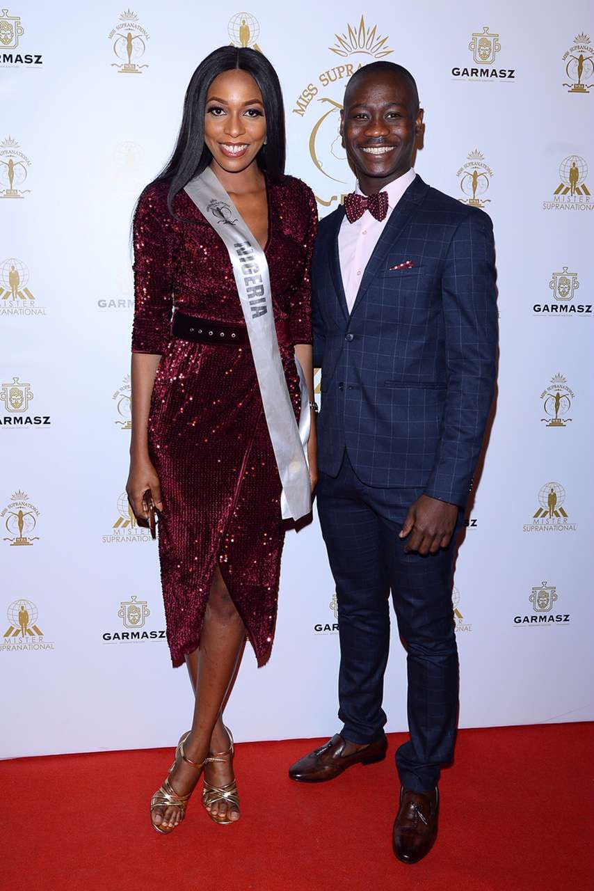 Daniella Orumwense i Kwassy Adjamah z Togo Miss i Mister Supranational 2018 w Warszawie