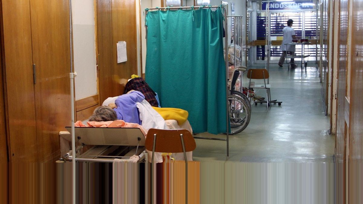 Szpital na Banacha sprzed paru lat. Pacjentów już na korytarzach nie ma, ale oddziały wyglądają bardzo podobnie.