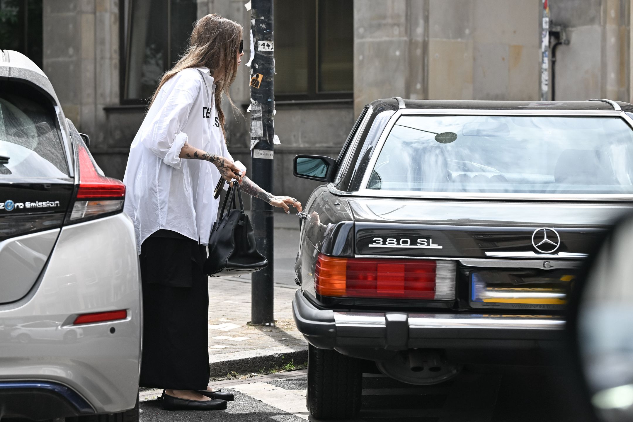 Maja Sablewska zaparkowała na zakazie (fot. paparazzi)