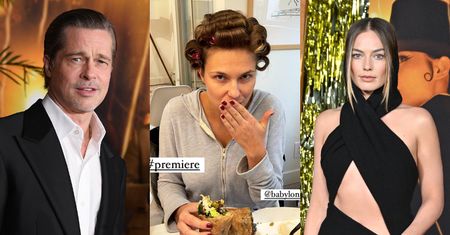Sukces Brada Pitta i Margot Robbie: pozowali na premierze z żoną Piotra Adamczyka! (ZDJĘCIA)