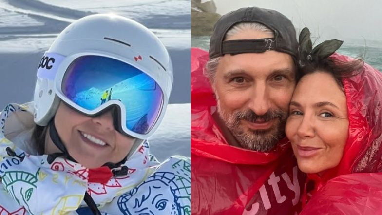 Kinga Rusin suszy zęby na stoku i rozpływa się nad ukochanym