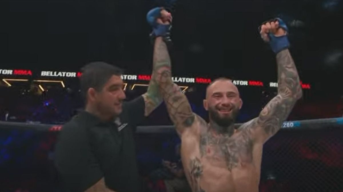 Zdjęcie okładkowe artykułu: Twitter / Piotr Niedzielski pokonał Pedro Carvalho na gali Bellator 280