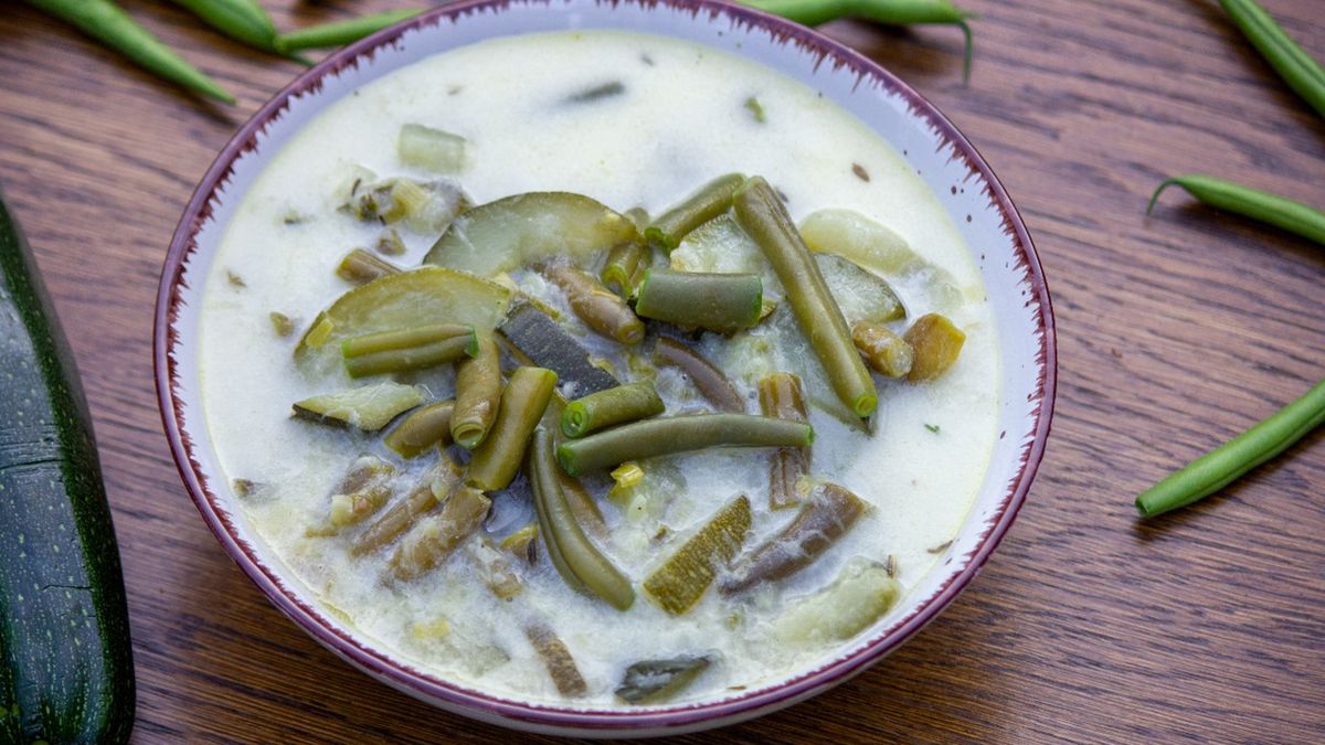 Zupa z fasolki szparagowej