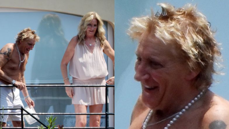 Rod Stewart świeci nagą klatą na wczasach w Portofino