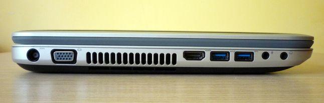 Dell Inspiron 15R Special Edition (7520) - ścianka lewa (zasilanie, VGA, HDMI, 2 x USB 3.0, 2 x audio)