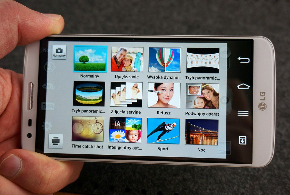 LG G2 - interfejs aparatu
