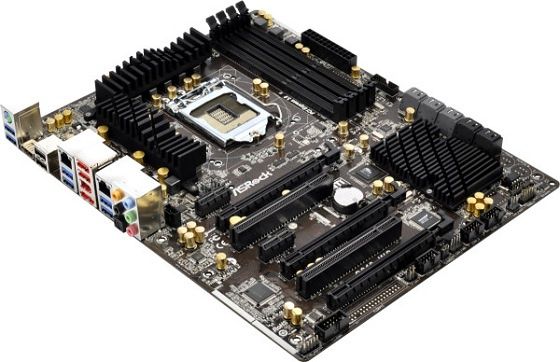ASRock C216 WS płyta główna zdjęcie widok z boku