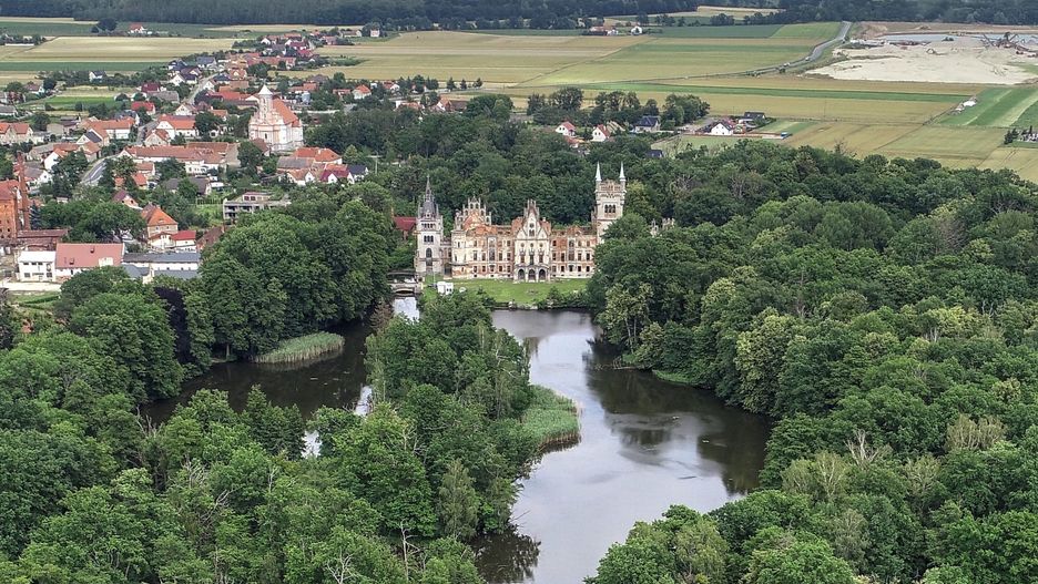 Pałac widziany z lotu ptaka