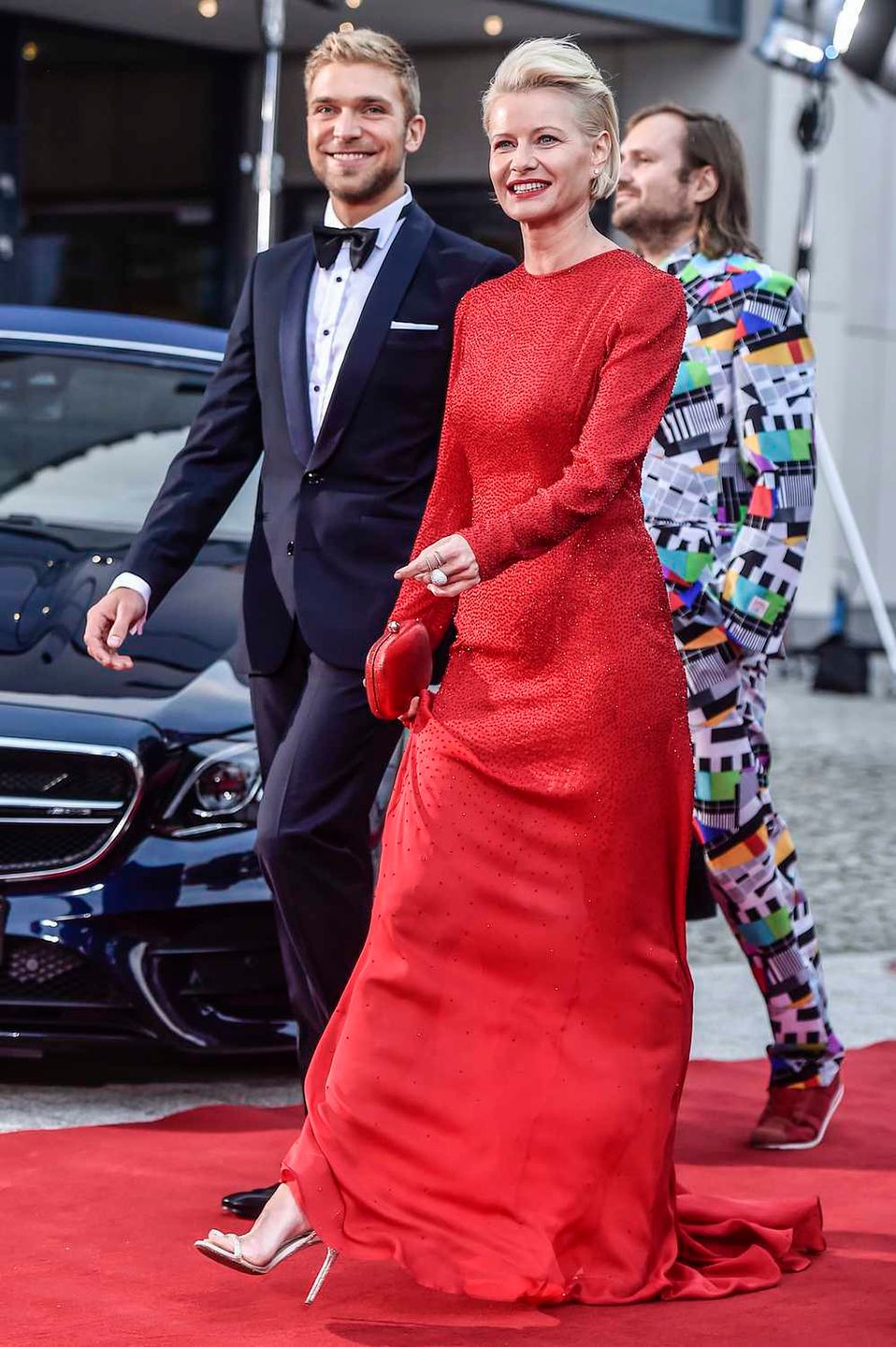 Małgorzata Kożuchowska w czerwonej kreacji – Gdynia 2019, gala finałowa