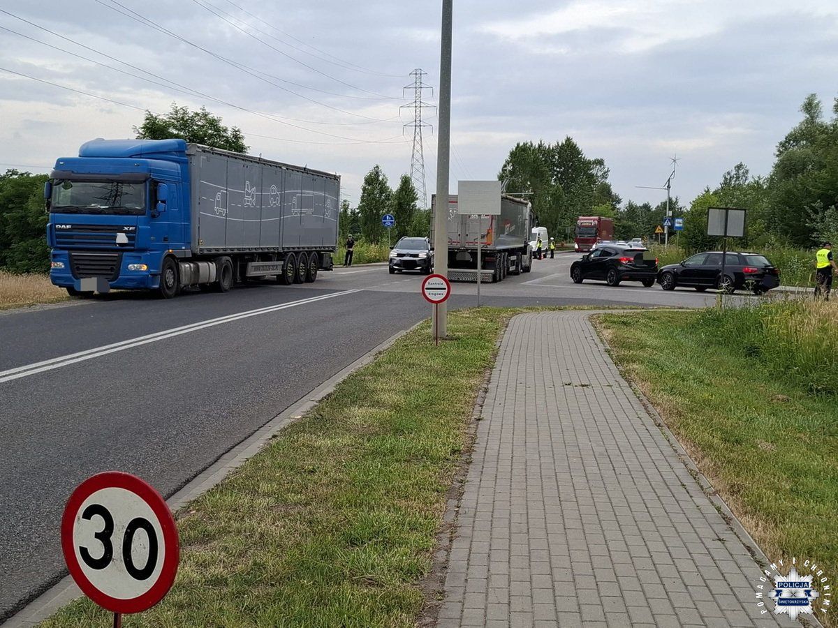 Zdjęcie z miejsca zdarzenia