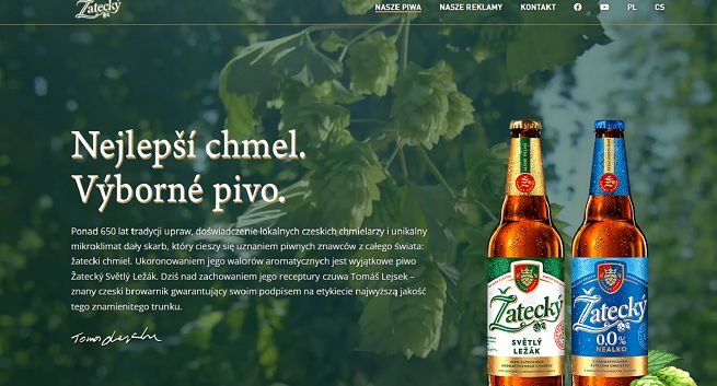 KER: reklama piwa Žatecký błędnie sugeruje, że jest czeskie