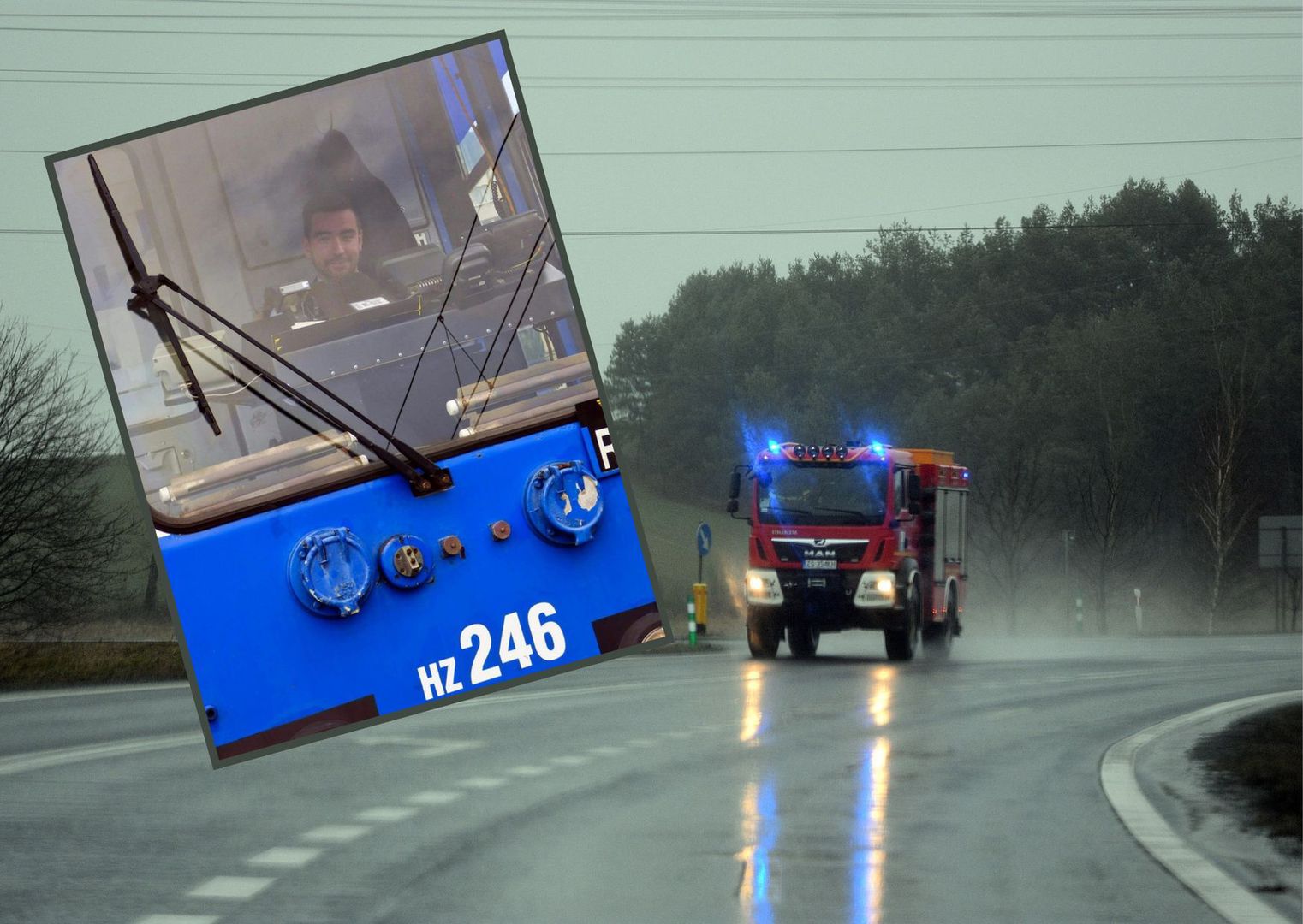 Motorniczy tramwaju gasił pożar na stacji. Niecodzienna akcja w Krakowie