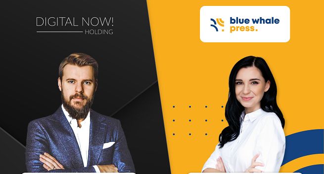Digital Now inwestuje 2 mln zł w w wydawnictwo Blue Whale Press