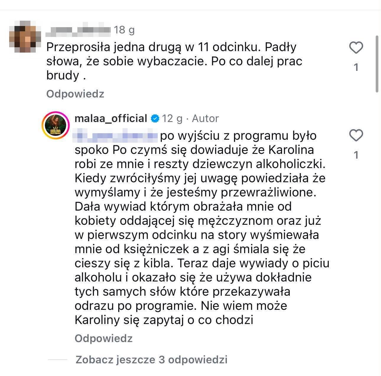 Odpowiedź "Małej" Ani na wpis internautki