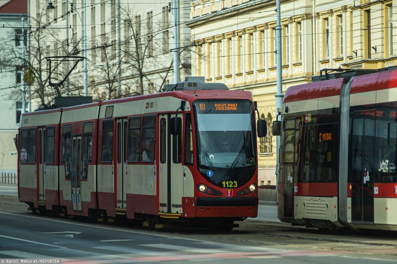 Gdańsk. Przy Marynarki Polskiej doszło do zderzenia dwóch tramwajów (zdj. ilustr.)