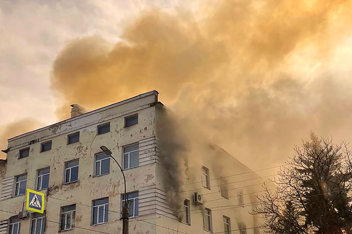 Pożar w wojskowym instytucie badawczym w Twerze