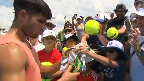 #dziejesiewsporcie Kibic zaskoczył Alcaraza. Takiego prezentu się nie spodziewał!