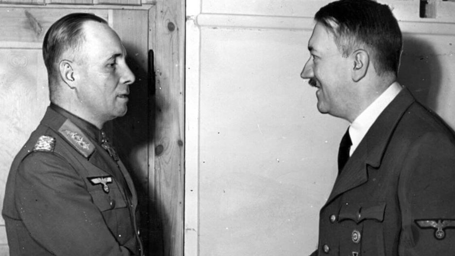 Erwin Rommel i Adolf Hitler