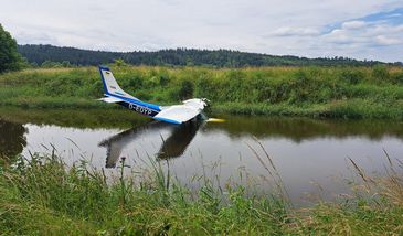 Dolny Śląsk. Służby w akcji. Wypadek awionetki