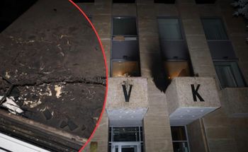 Praga. "Dom Rosyjski" obrzucony koktajlami Mołotowa