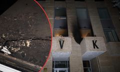 Praga. "Dom Rosyjski" obrzucony koktajlami Mołotowa