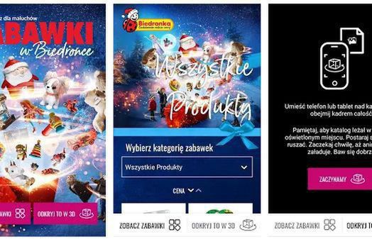 Biedronka oferuje nową aplikację w trybie AR. Zabawki z gazetki w trójwymiarowej wersji