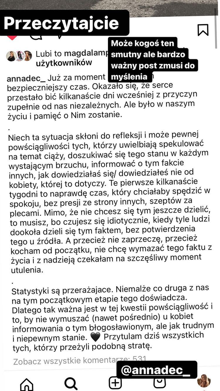 Joanna Opozda komentuje post Anny Dec
