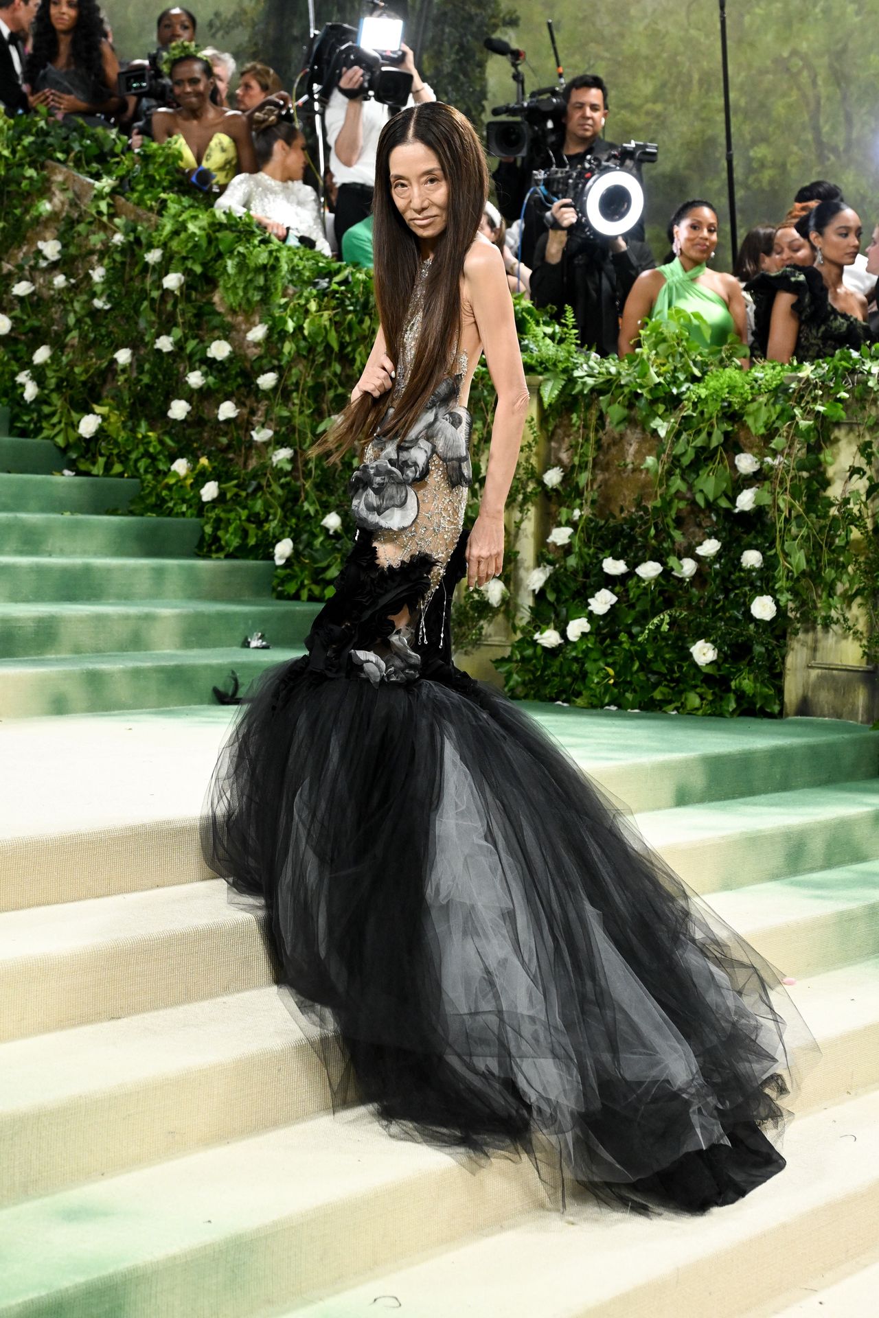 Vera Wang dazzles at 75 in sheer elegance at the MET Gala 2024