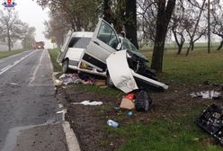 Bus uderzył w drzewo, trzy osoby w tym dziecko nie żyją. Obywatel Ukrainy z zarzutem sprowadzenia katastrofy