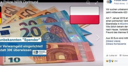 Niemiecka policja szuka Polaka, który... co miesiąc płaci za mandat
