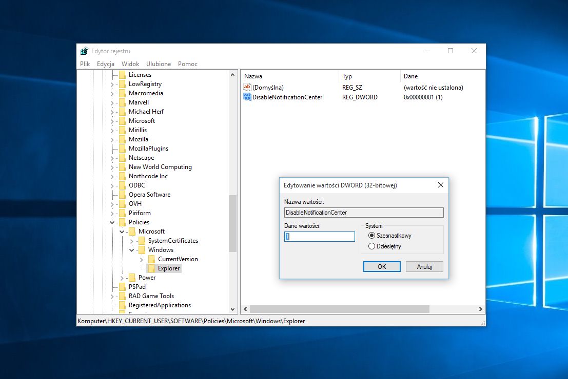 Na szczęście centrum można łatwo wyłączyć
