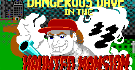 Dangerous Dave in the Haunted Mansion. Klasyczna platformówka twórców Quake'a