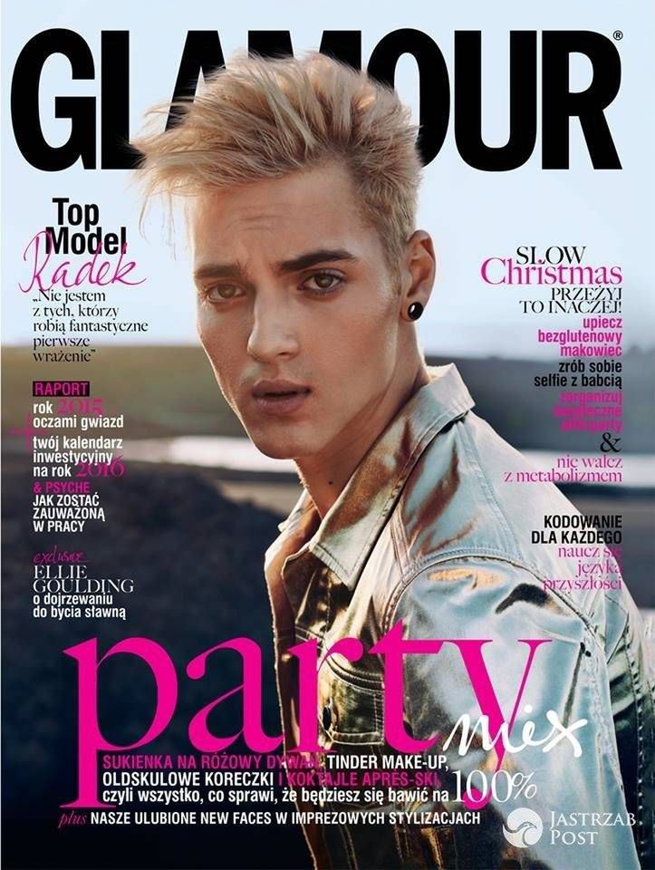 Radek Pestka na okładce Glamour