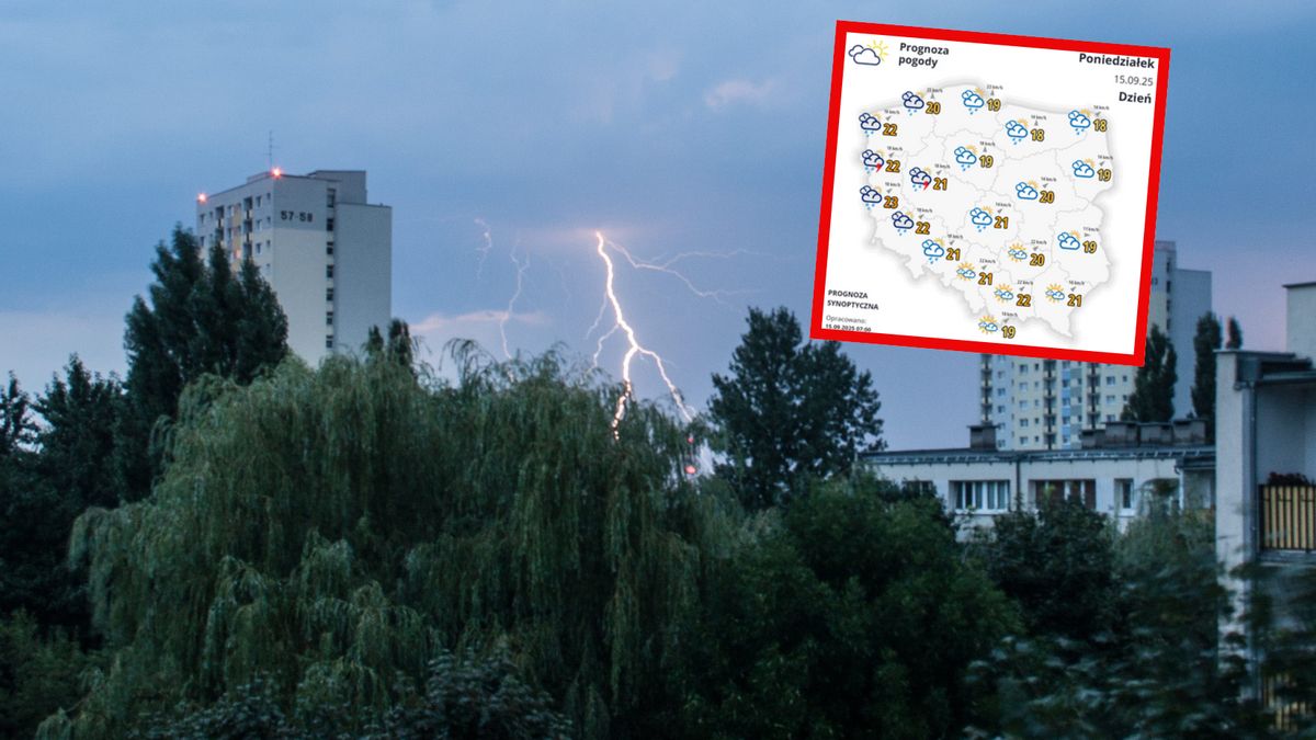 Wydano ostrzeżenia przed burzami