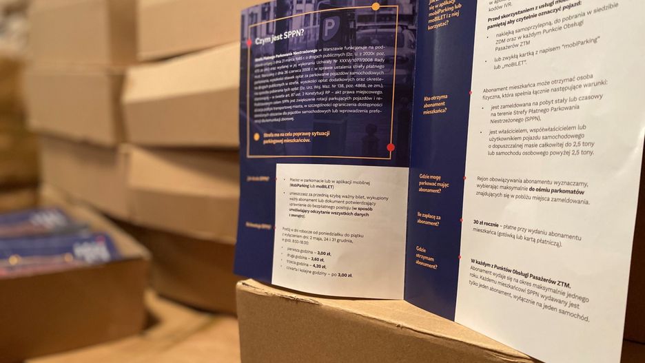 Warszawa. ZDM przygotował ulotki informacyjne