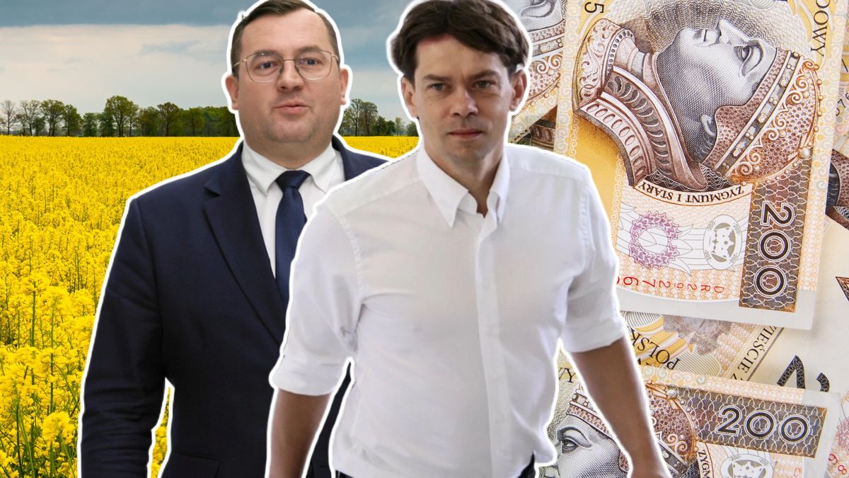 Minister rolnictwa Stefan Krajewski i Michał Kołodziejczak