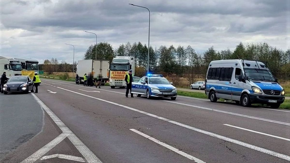 Rozpoczęły się protesty przewoźników na granicy polsko-ukraińskiej 