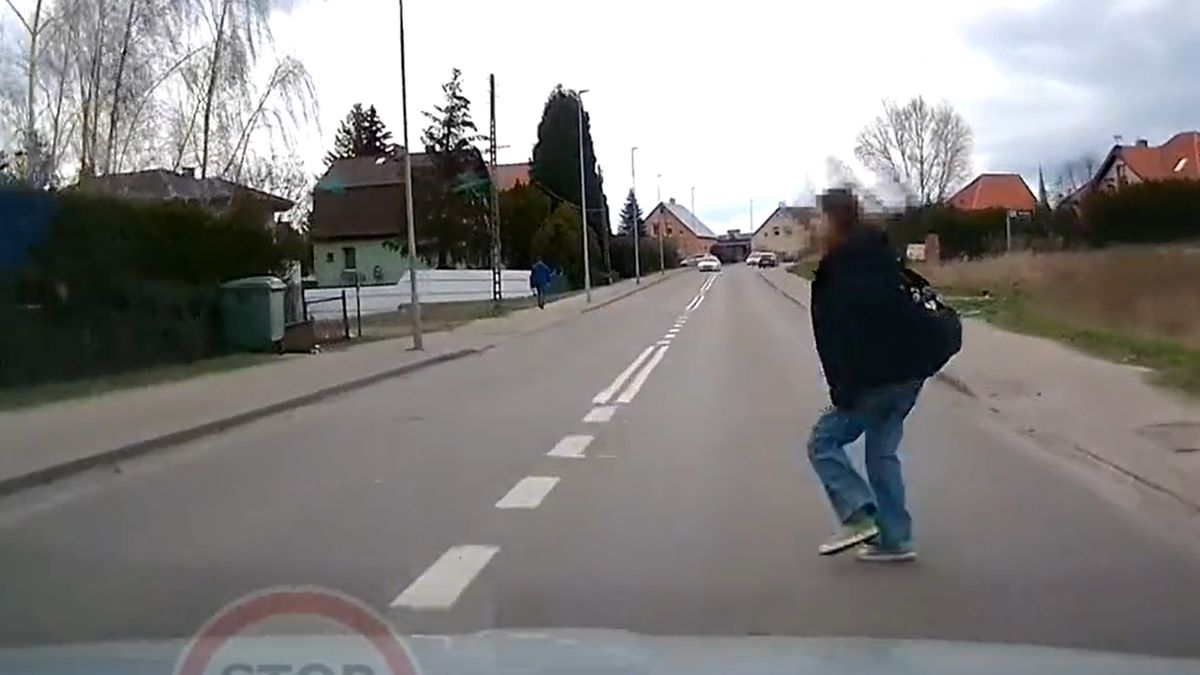 Dziewczyna weszła na jezdnię w niedozwolonym miejscu 