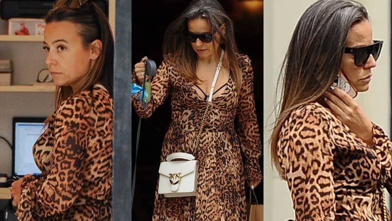 Posępna Anna Mucha przemierza ulice Warszawy