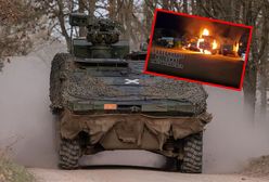 Podejrzany pożar ciężarówek Bundeswehry. Rosjanie publikują nagrania